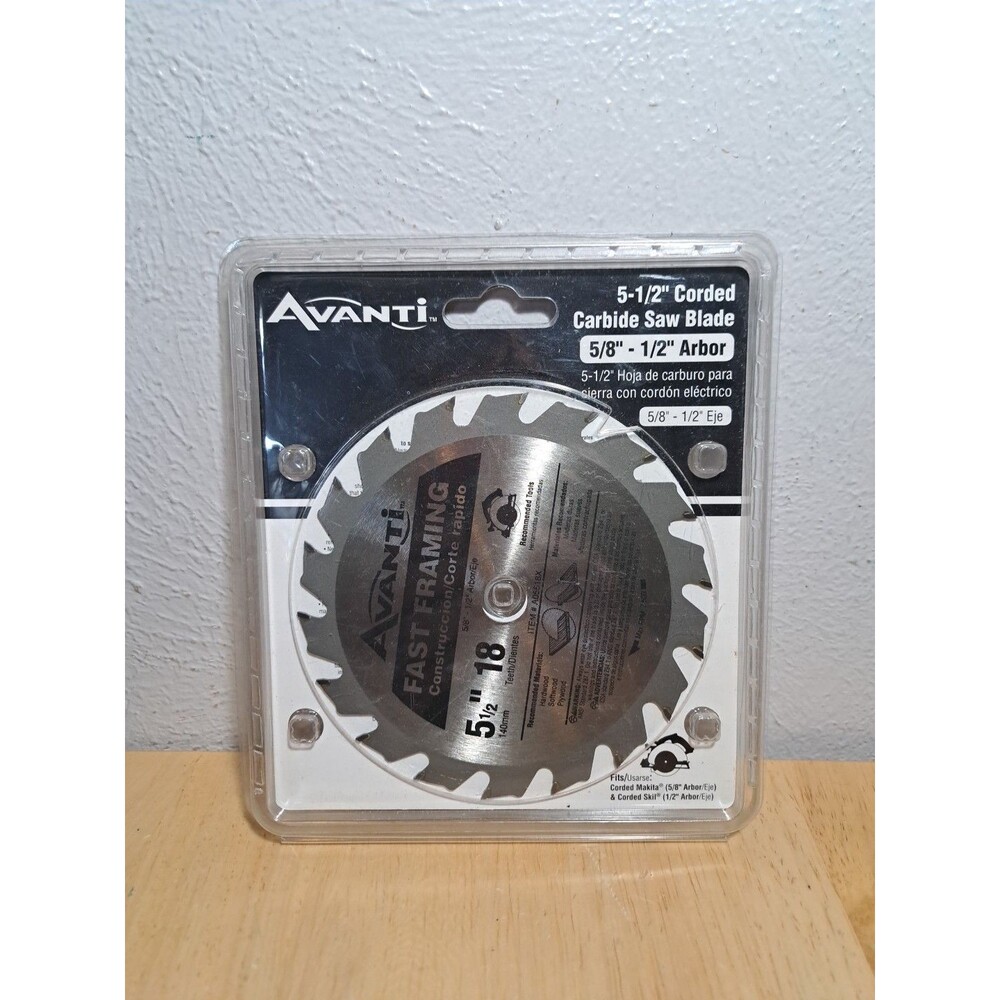 BRAND NEW Avanti 5-1/2 x 18-Tooth Fast Framing Saw Blade Steel Fast Framing